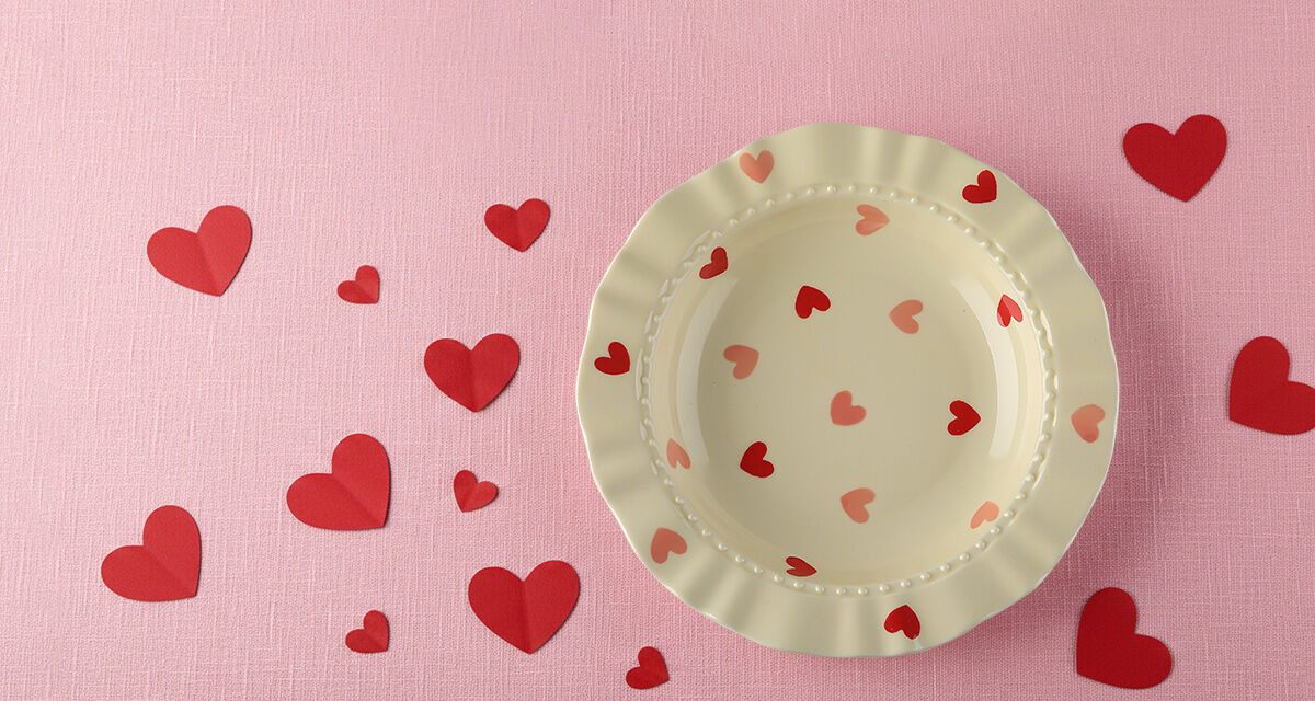 Тарелка «Кружева<br>и сердечки»