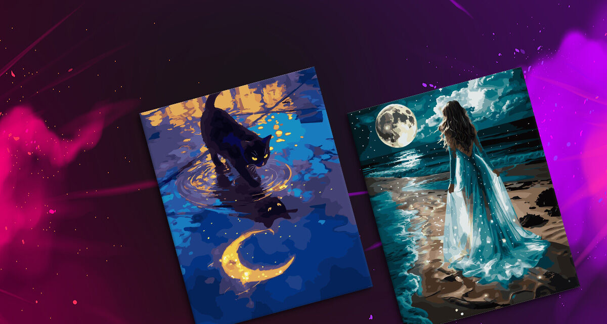 Картины по номерам<br>с люминесцентными красками